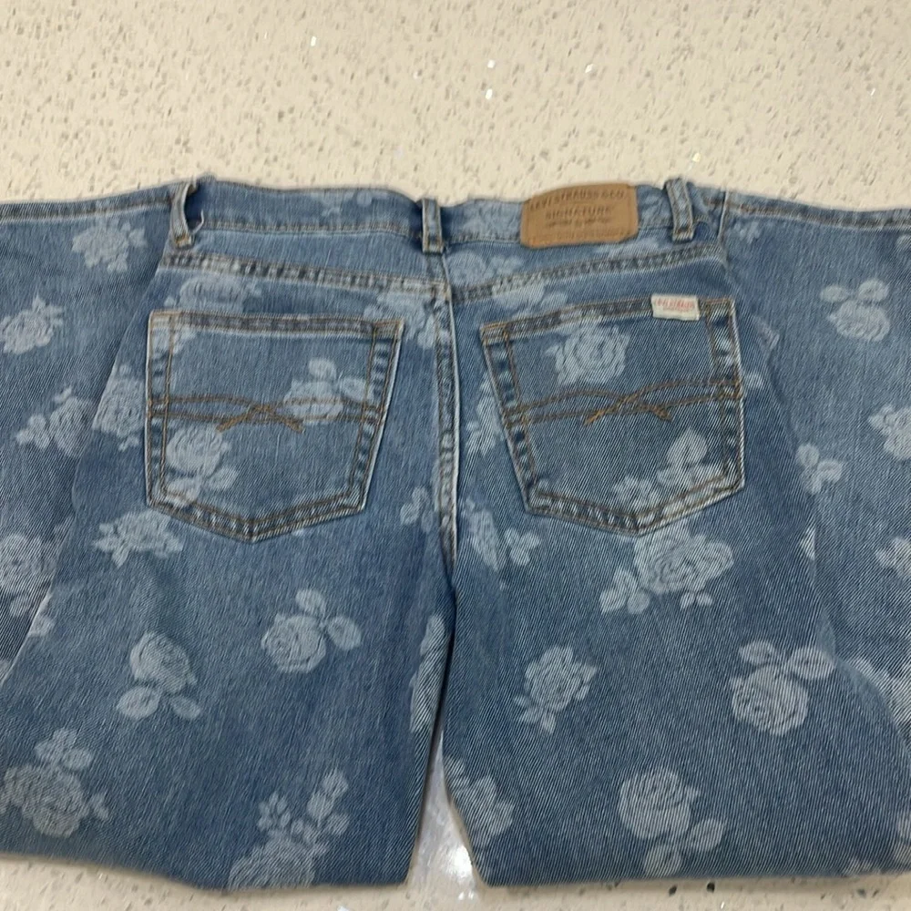 Girls Levi Strauss Signature high rise ankle straight size 7